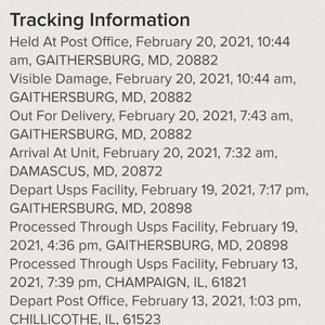 @eastonmommy tracking info for Bendel purse